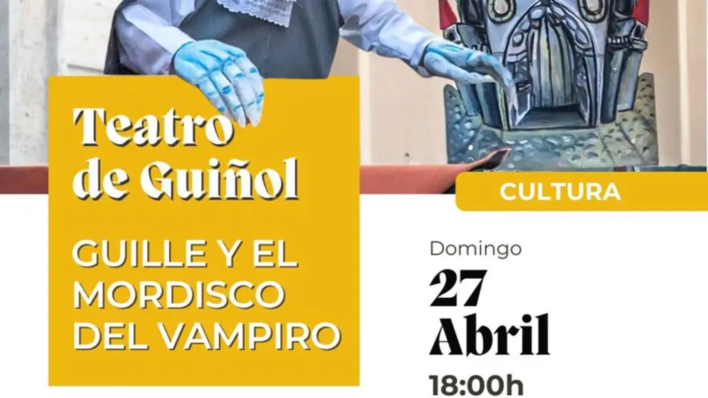 Teatro de gui&ntilde;ol en Villafranca &lsquo;Guille y el mordisco del vampiro&rsquo;