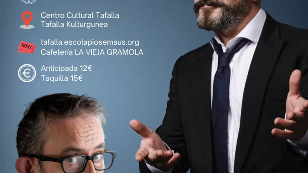 Mon&oacute;logo solidario en Tafalla con Gorka Aguinagalde y Kike Biguri