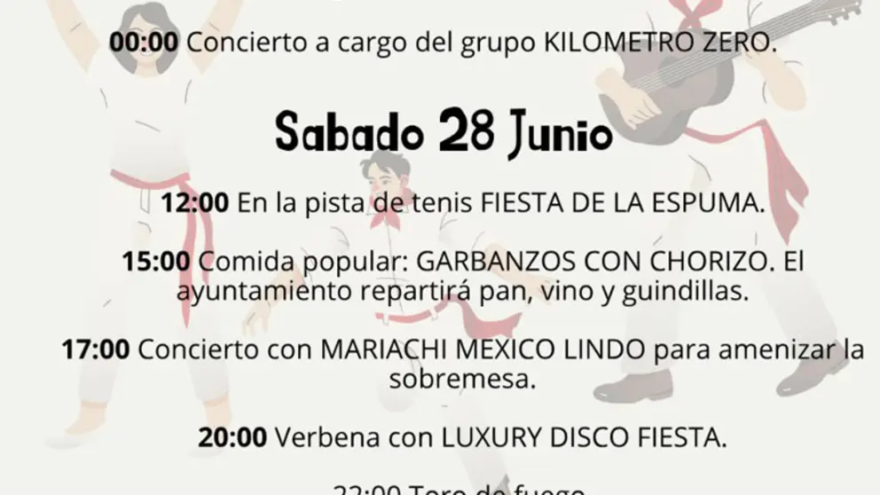 Programa de las Fiestas&nbsp;de la Juventud de C&aacute;rcar 2025