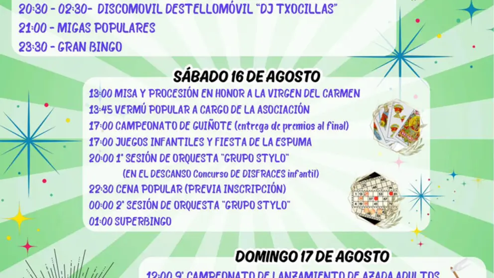 Programa de las Fiestas&nbsp;patronales de Valverde de &Aacute;greda 2025 en honor a la Virgen del Carmen