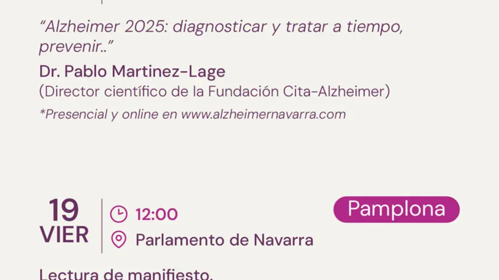 XXXIII Jornadas sobre el Alzheimer y otras demencias en Navarra 2025