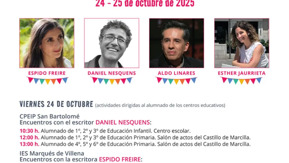 V Festival literario &lsquo;Mi Pueblo Lee&rsquo; en Marcilla 2025
