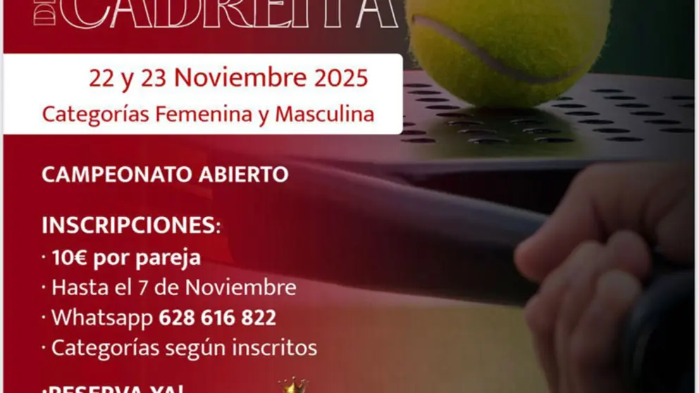 II Torneo P&aacute;del Tomate en Cadreita 2025