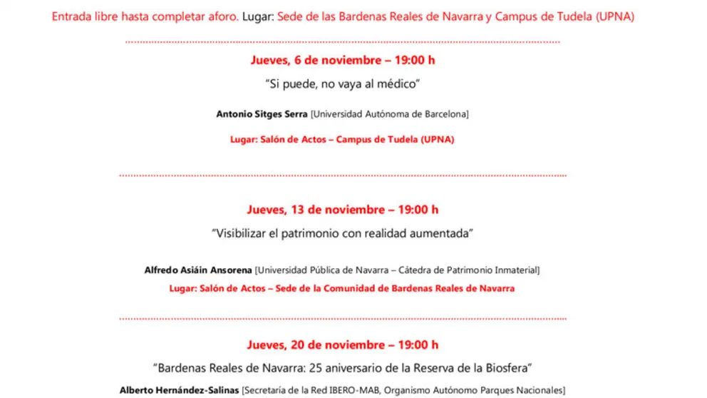 Jornadas de la Ciencia de las Bardenas Reales de Navarra 2025