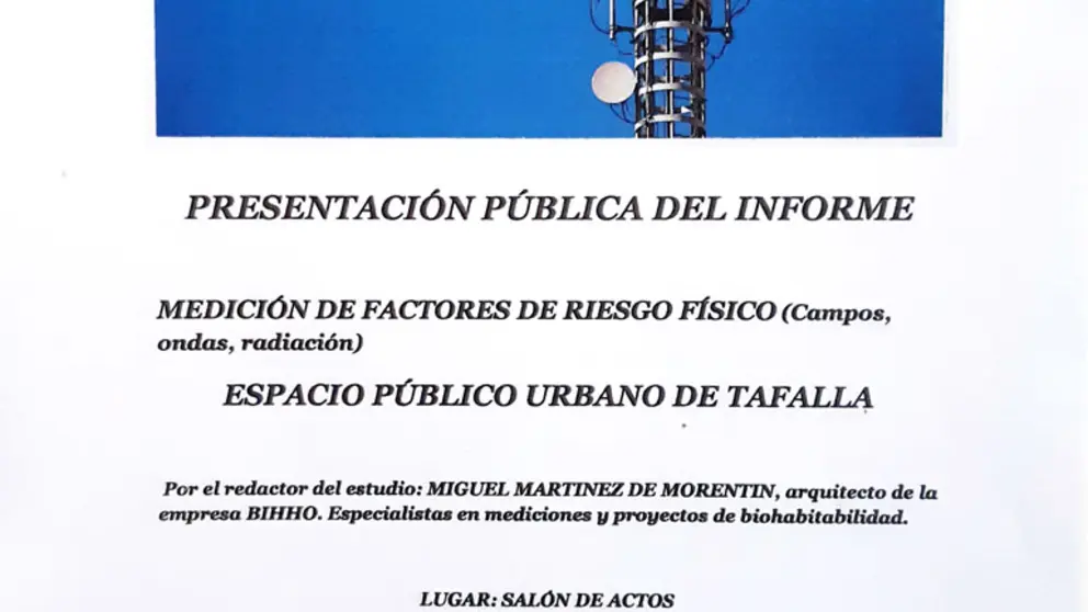 Presentaci&oacute;n en Tafalla del informe &lsquo;Medici&oacute;n de factores de riesgo f&iacute;sico&rsquo; de Miguel Mart&iacute;nez de Morent&iacute;n