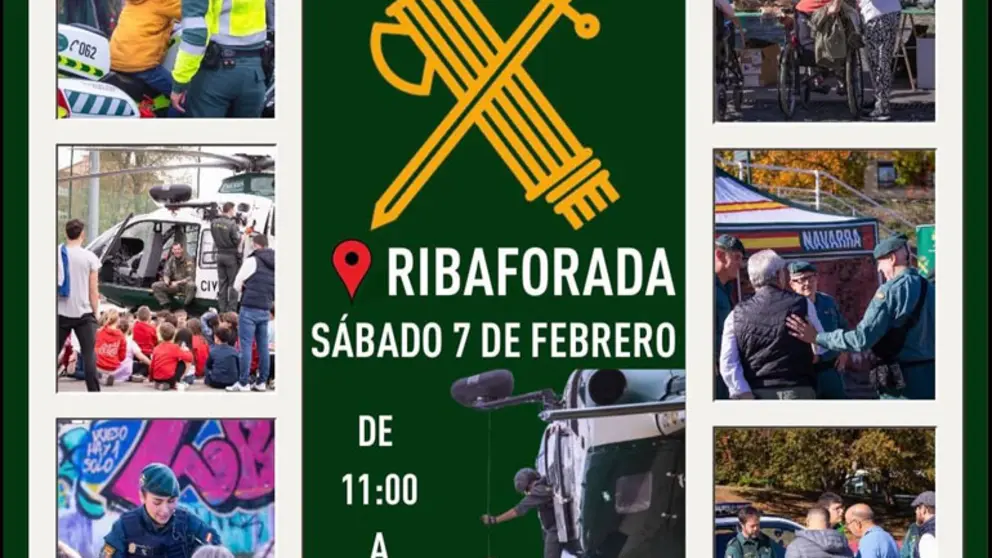 Exhibici&oacute;n p&uacute;blica de la Guardia Civil en Ribaforada