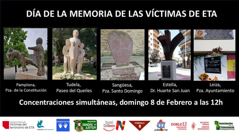 Concentraci&oacute;n en Tudela por el D&iacute;a de la Memoria de las V&iacute;ctimas de ETA
