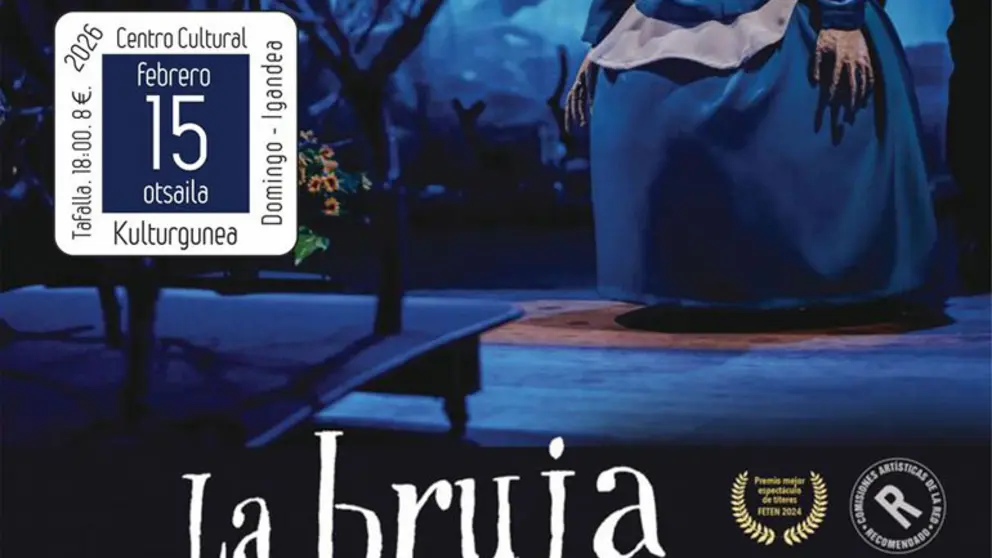 Teatro de t&iacute;teres en Tafalla &lsquo;La bruja rechinadientes&rsquo;