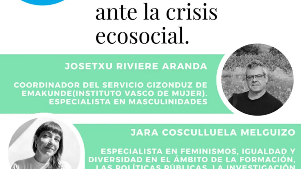 Conferencia en Tudela &lsquo;Retos feministas y masculinidades, un debate necesario ante la crisis ecosocial&rsquo;