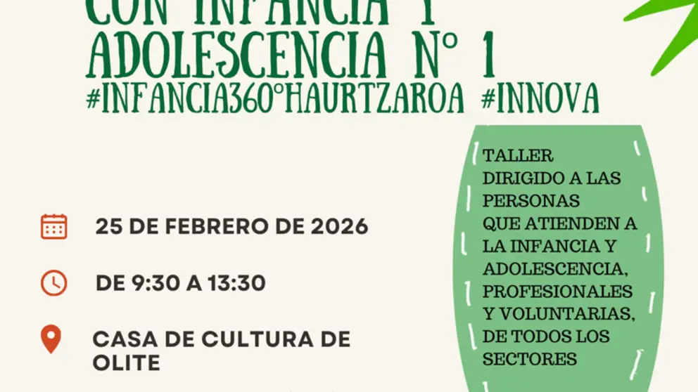 Taller en Olite &lsquo;Experiencias de trabajo comunitario con infancia adolescencia&rsquo;