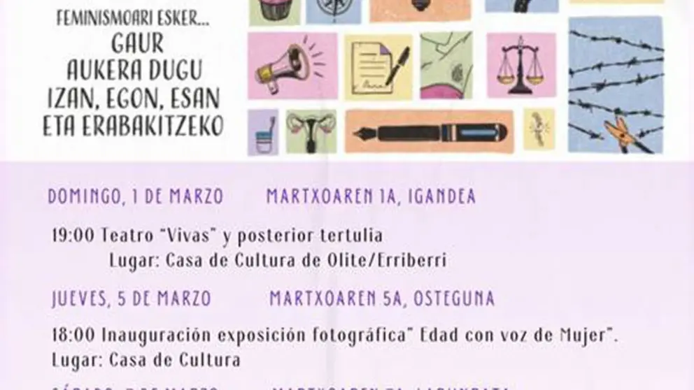 D&iacute;a Internacional de la Mujer 8M en Olite 2026