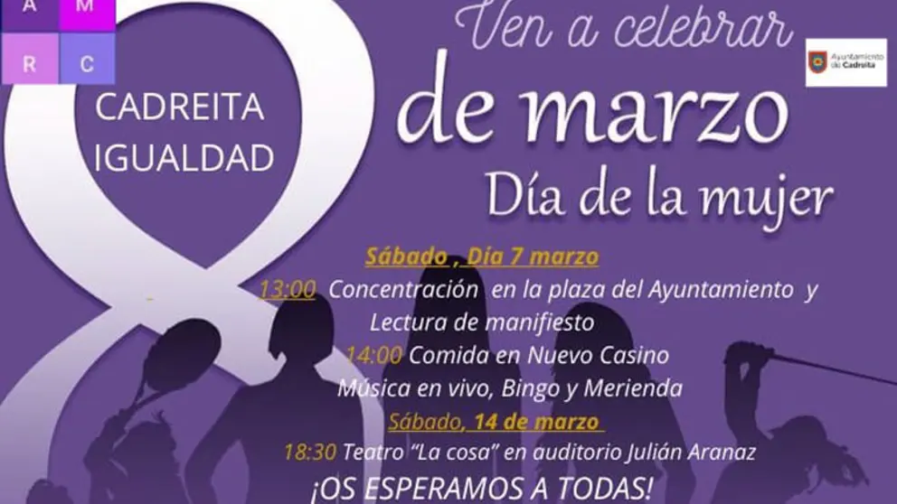 D&iacute;a Internacional de la Mujer 8M en Cadreita 2026