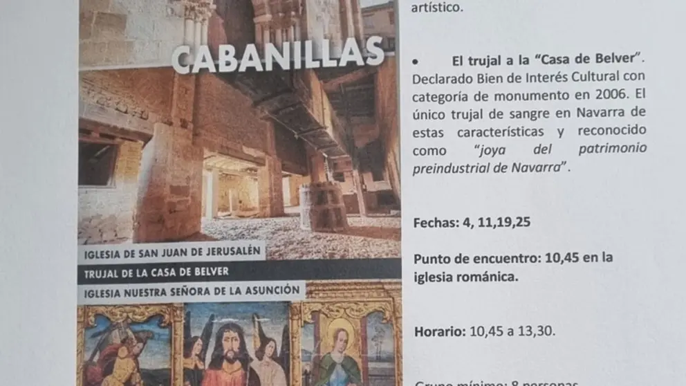 Visitas guiadas gratuitas de primavera en Cabanillas 2026