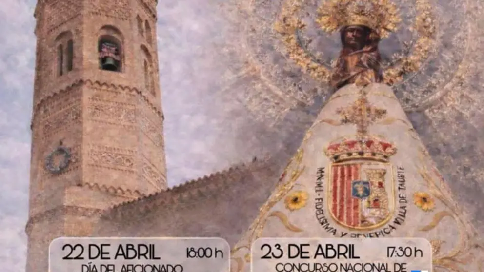 Cartel taurino de las Fiestas&nbsp;patronales de Tauste 2026 en honor a Nuestra Se&ntilde;ora la Virgen de Sancho Abarca