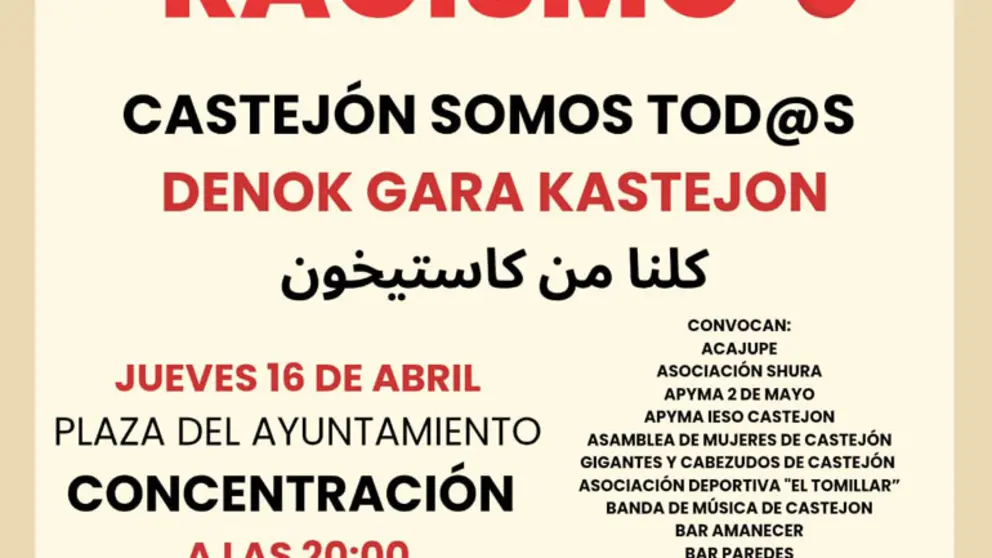 Concentraci&oacute;n en Castej&oacute;n contra el racismo