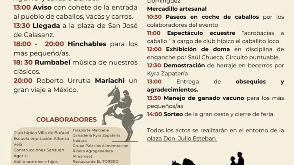Fiesta Tradicional de Bu&ntilde;uel 2026