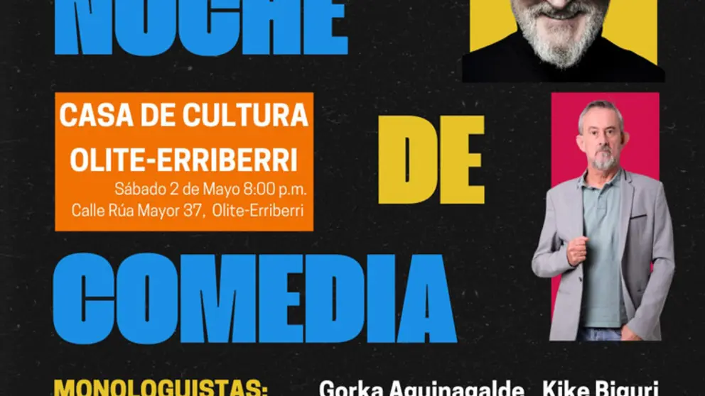 Noche de comedia en Olite con Gorka Aguinagalde y Kike Biguri