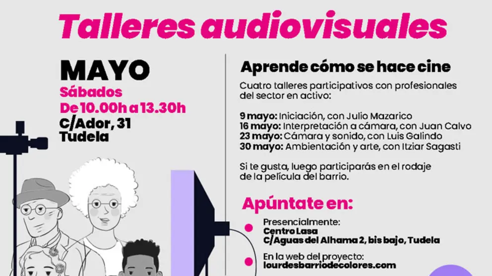 Talleres audiovisuales en Tudela &lsquo;Lourdes: Barrio de colores&rsquo;