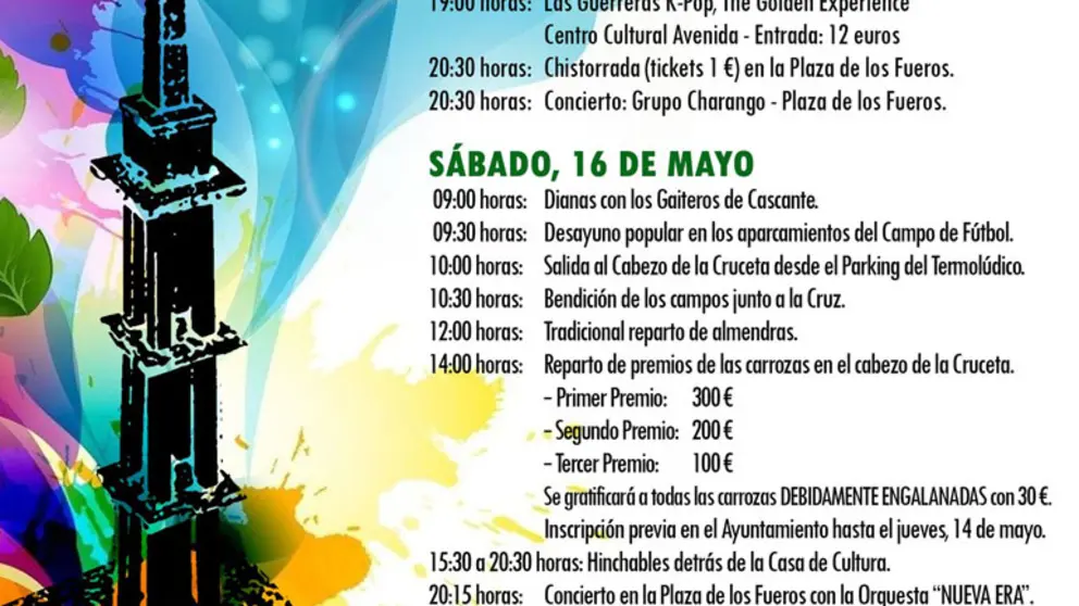 Programa de las Fiestas&nbsp;de Primavera de Cascante &lsquo;La Cruceta&rsquo; 2026