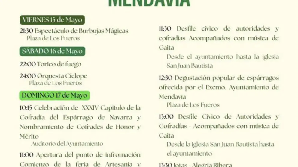 Jornada gastron&oacute;mica &lsquo;D&iacute;a del Esp&aacute;rrago de Navarra&rsquo; en Mendavia