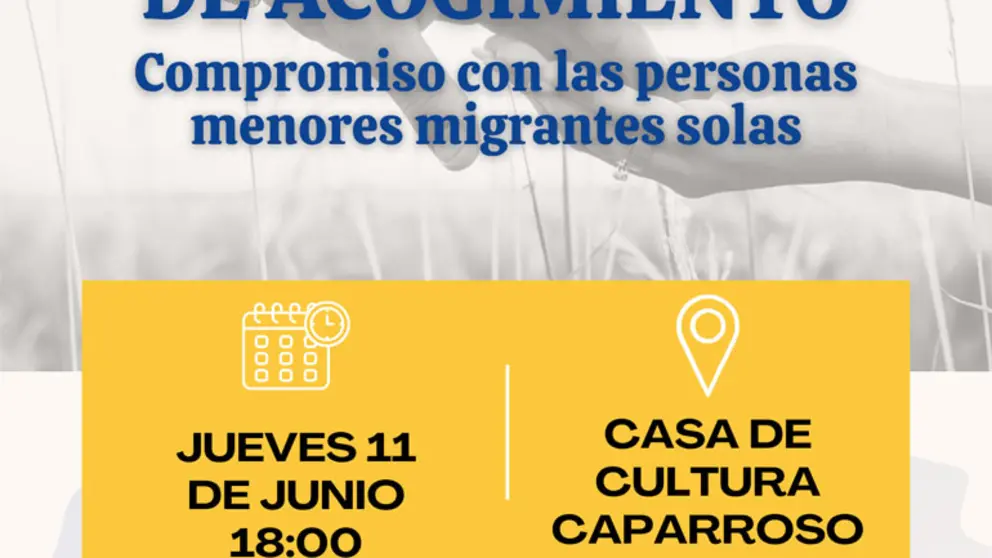 Charla en Caparroso &lsquo;Hablemos de acogimiento. Compromiso con las personas menores migrantes solas&rsquo;