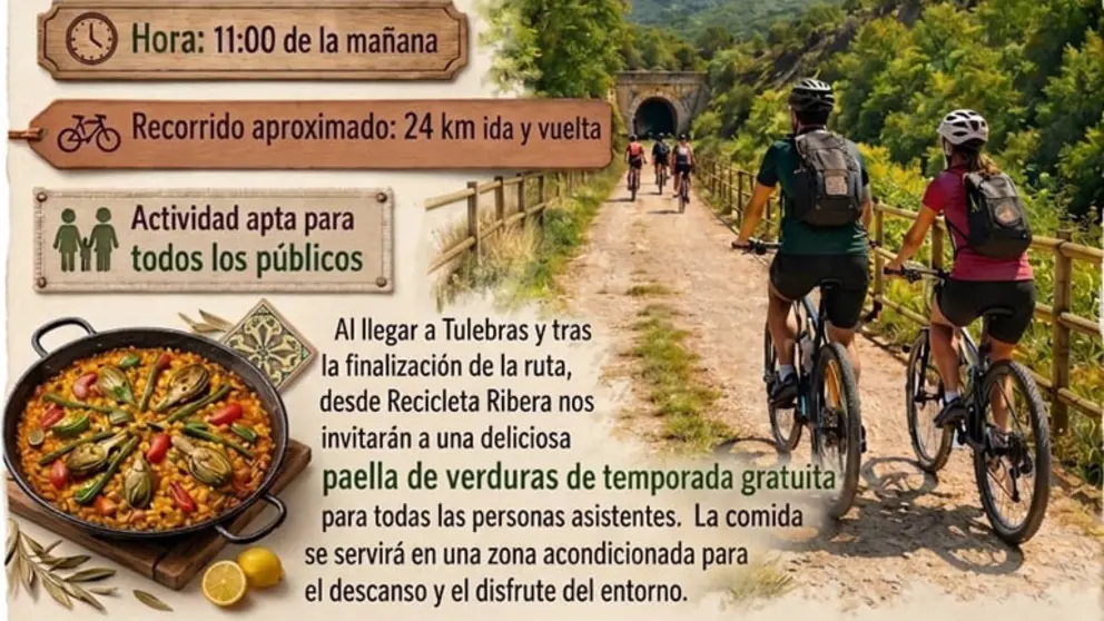 Marcha ciclista en Tudela de Recicleta Ribera 2026