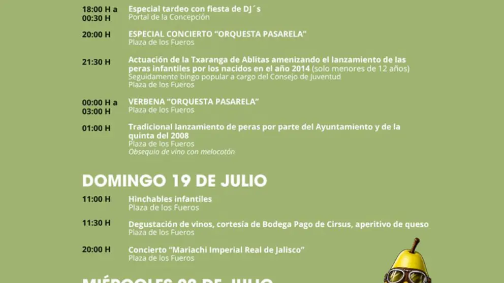 Programa de las Fiestas&nbsp;de la Patrona en Ablitas 2026 (Peras)