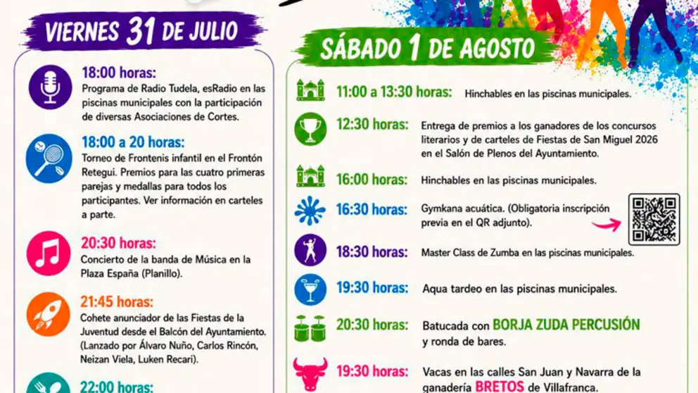 Programa de las Fiestas de la Juventud de Cortes 2026