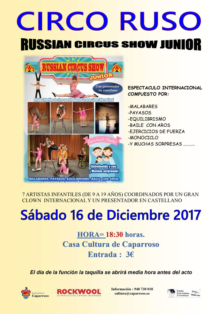 Circo Ruso 'Russian Circus Show Junior' en Caparroso