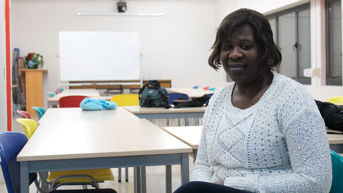 Ndey Gueye, senegalesa reisdente en Tudela, asegura que se ha adaptado a las costumbres navideñas de España