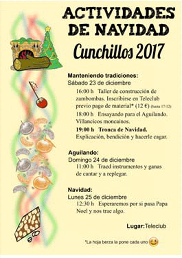 Agenda de Navidad en Cunchillos