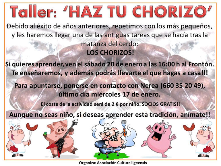 Taller en Igea 'Haz tu chorizo'