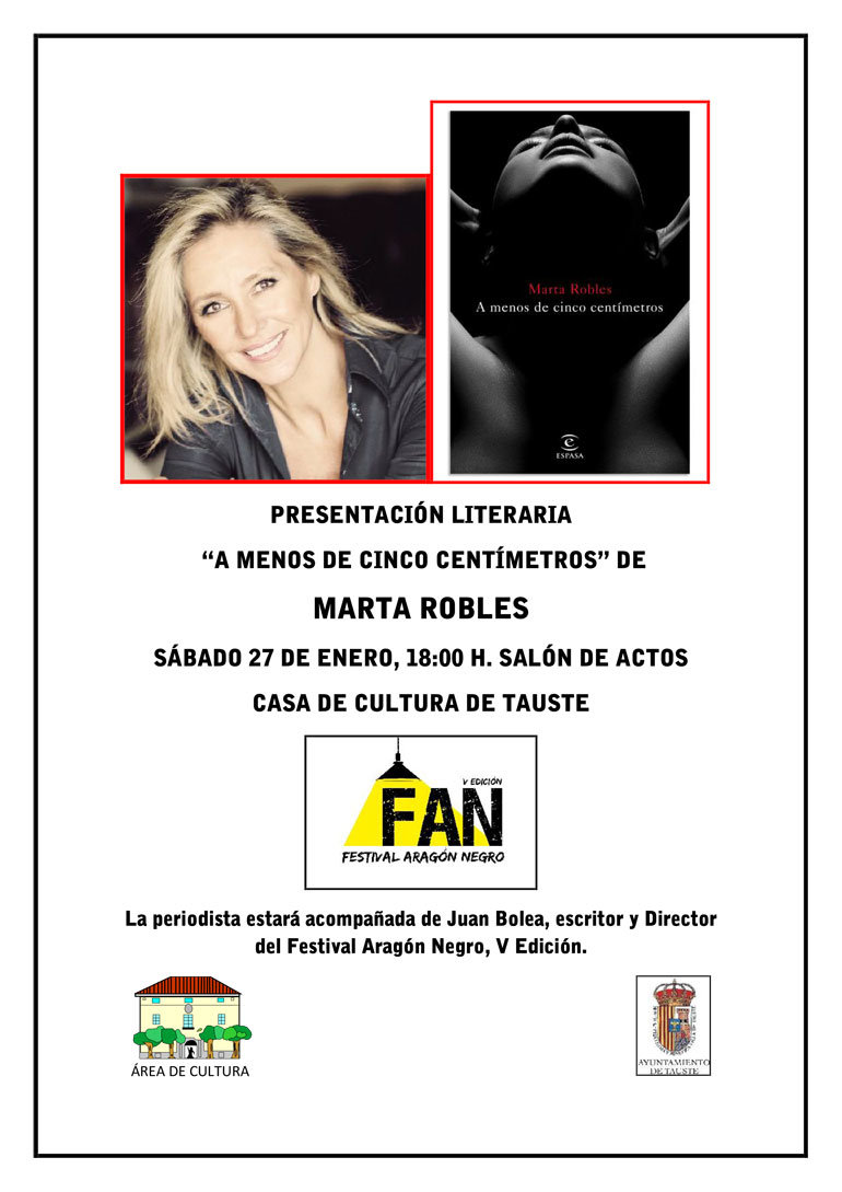 Presentación literaria 'A menos de cinco centímetros' de Marta Robles