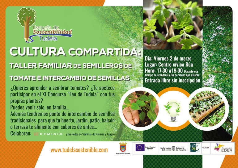 Cultura compartida 'Taller familiar de elaboración de semilleros de tomate e intercambio de semillas'