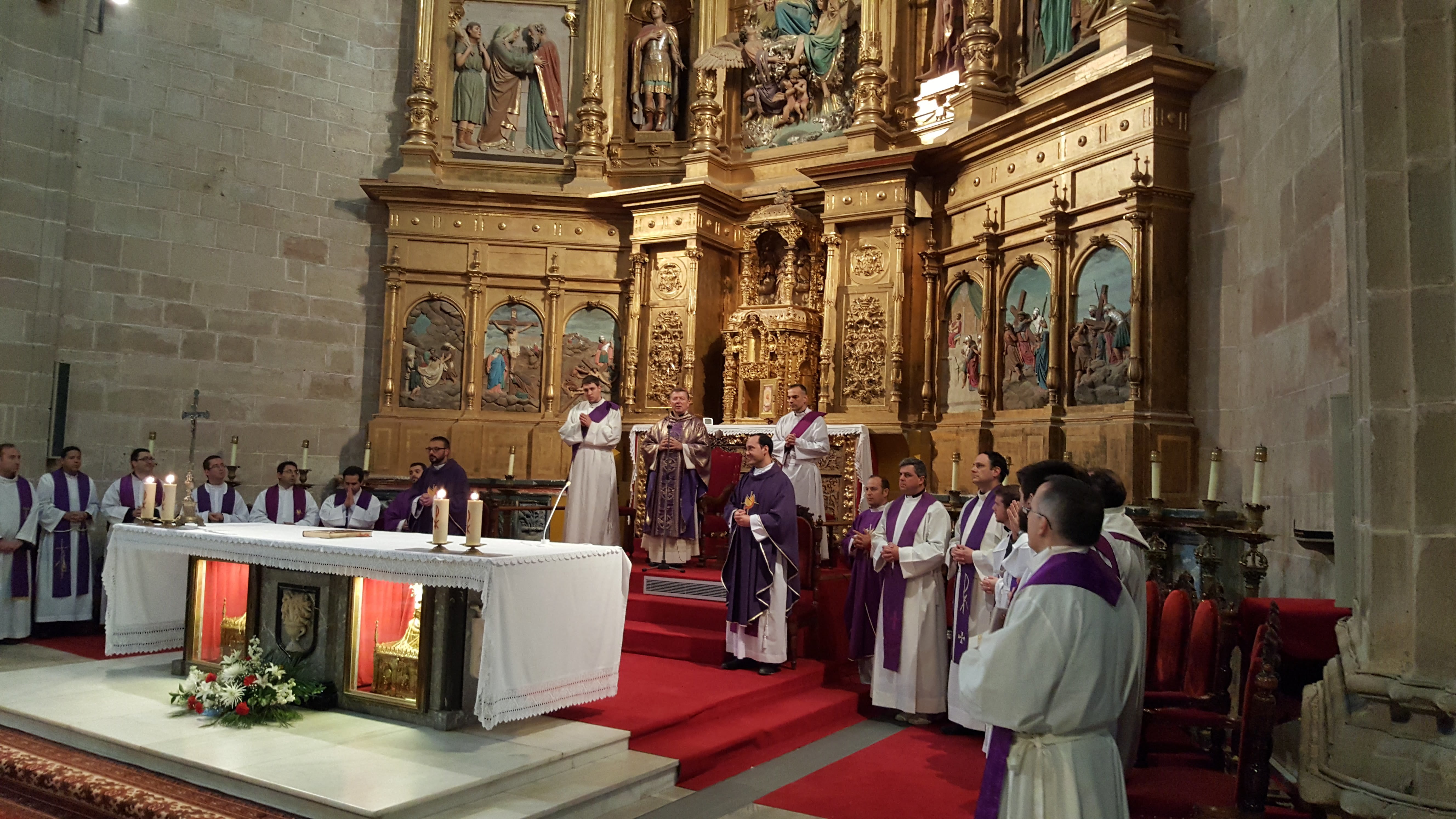 Misa en la catedral de Calahorra
