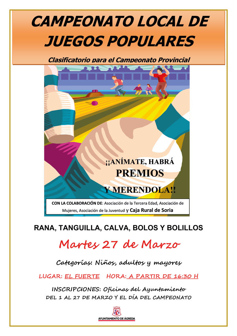 Campeonato Juegos Populares en Ágreda 2018