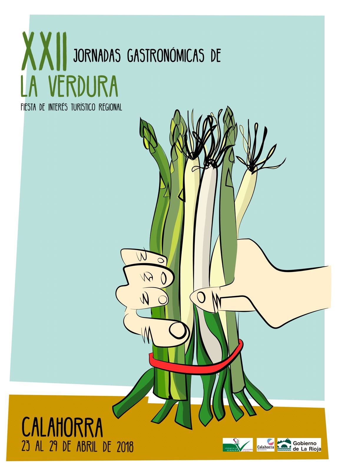 Cartel de las XXII Jornadas Gastronomicas de la Verdura de Calahorra