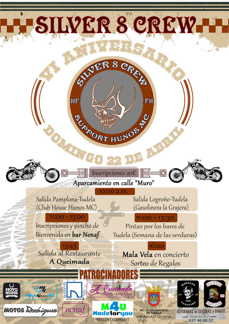 Concentración motera-VI aniversario Silver Crew