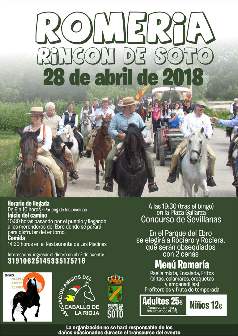 Romería a caballo hasta el Ebro en Rincón de Soto