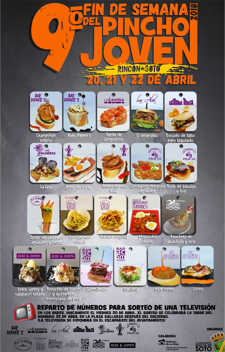 9° Fin de semana del Pincho Joven en Rincón de Soto