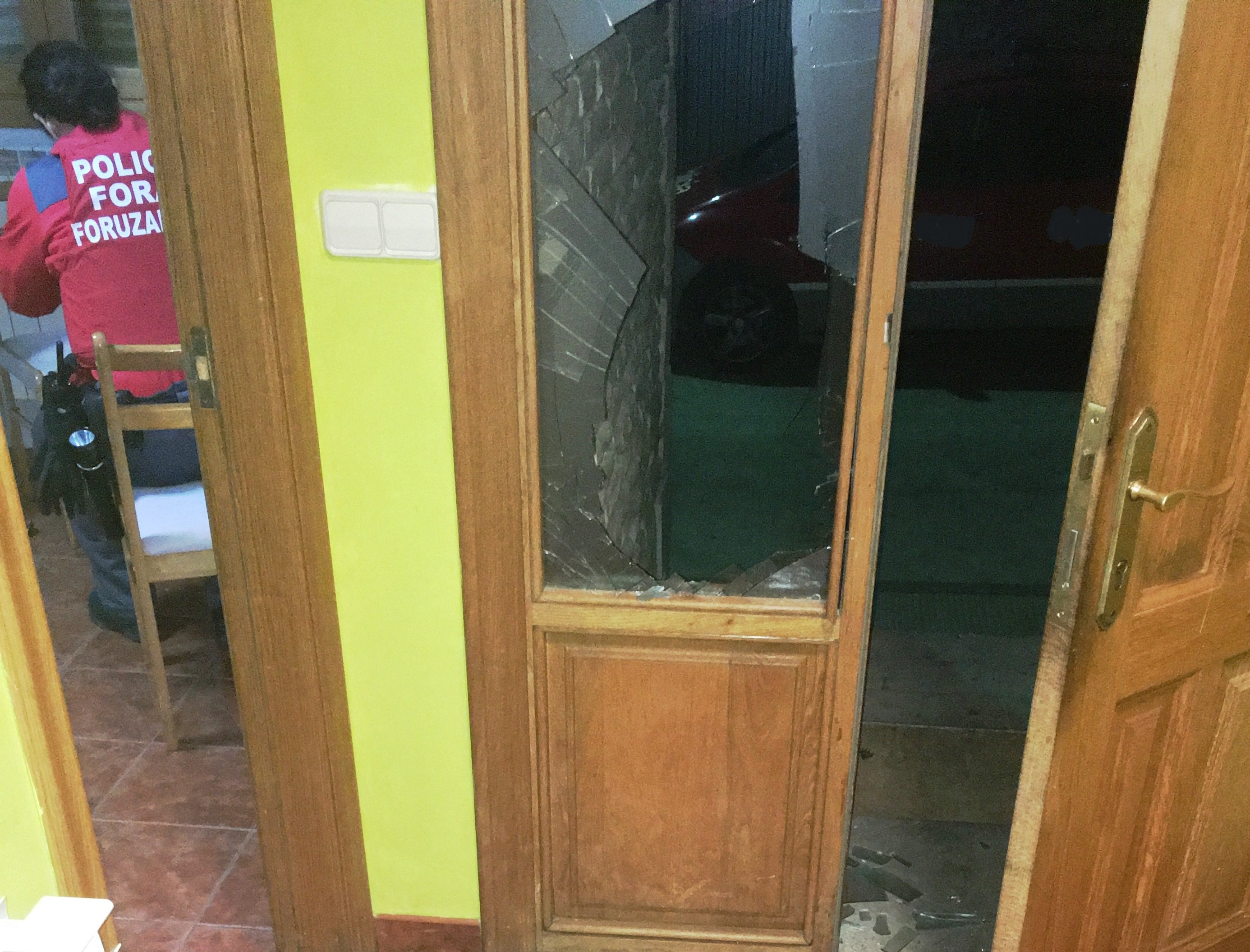 Recogiendo la denuncia por daños