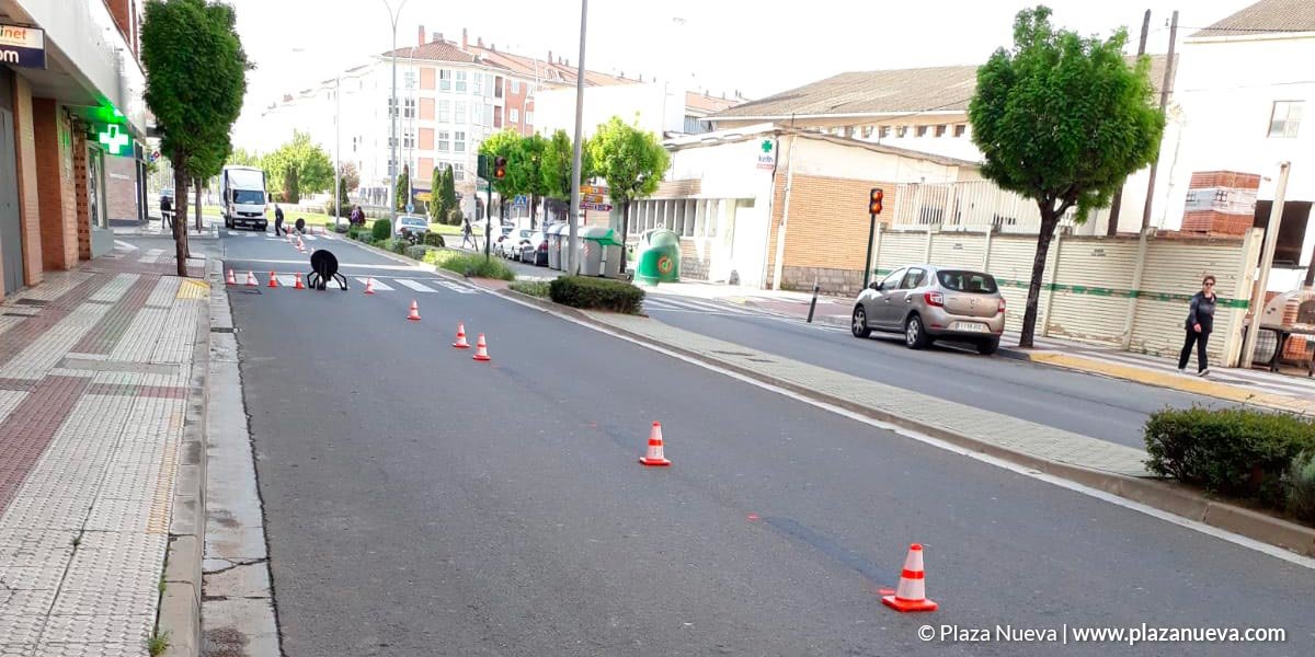 Esta mañana han vuelto a pintar las líneas
