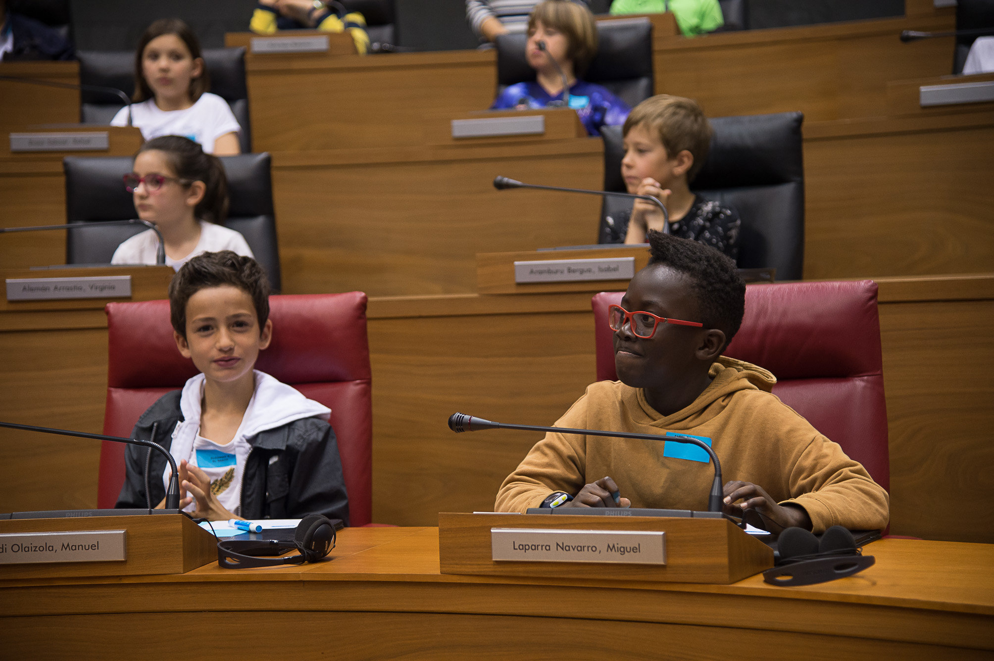 Pleno Aldeas Infantiles. Parlamento de Navarra. Pamplona.