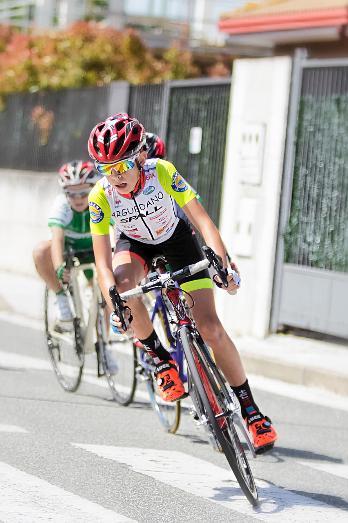 Erik Laiglesia participando en Orkoien bici