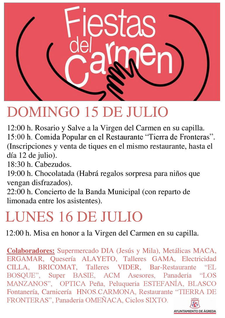 Fiestas del Carmen 2018 del Barrio de la Alegría de Ágreda