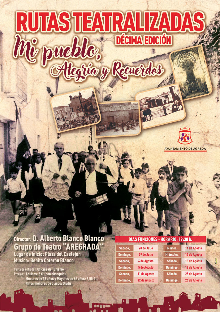 Rutas teatralizadas en Ágreda 'Mi pueblo, alegría y recuerdos'