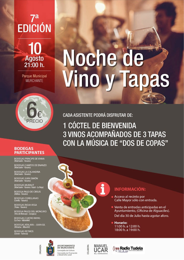 VII Noche de vino y tapas en Murchante
