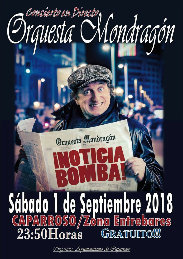 Concierto en Caparroso de Javier Gurruchaga y La Orquesta Mondragón