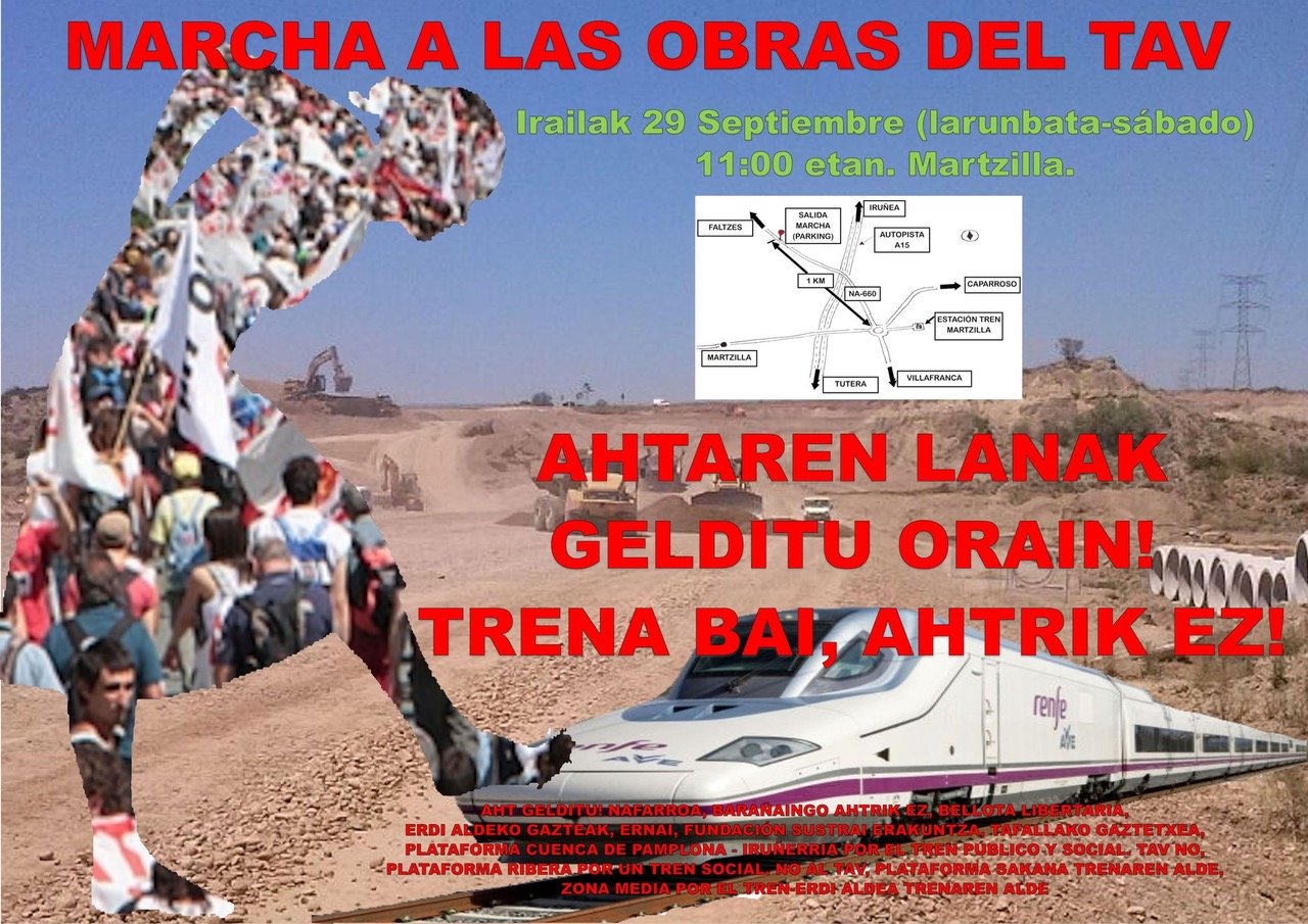 Marcha contras las obras del TAV