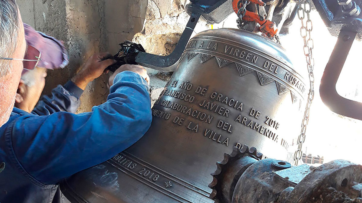 Ablitas renovación campanas Virgen del Rosario 2